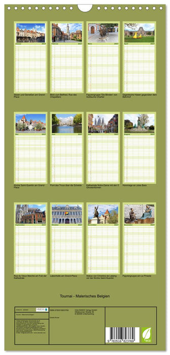 Tournai - Malerisches Belgien (CALVENDO Familienplaner 2027)