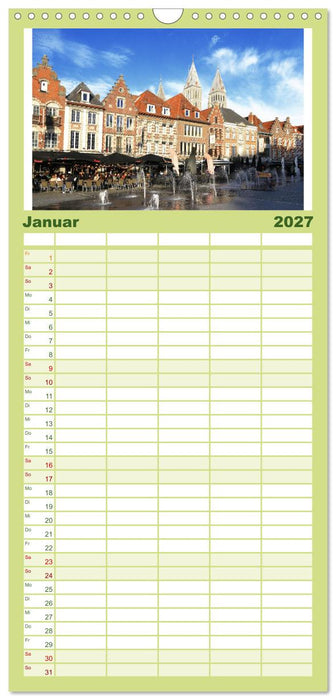 Tournai - Malerisches Belgien (CALVENDO Familienplaner 2027)
