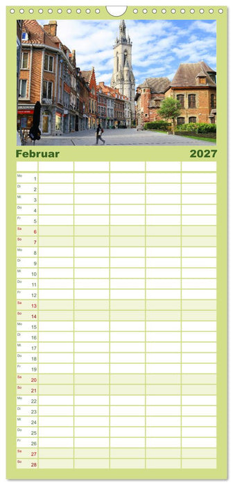 Tournai - Malerisches Belgien (CALVENDO Familienplaner 2027)