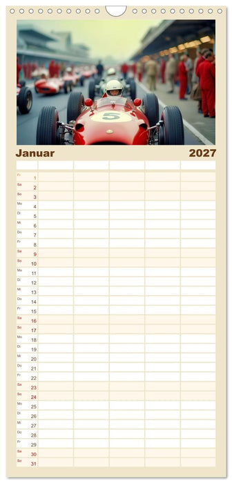 Formel 1 in den sechziger Jahren (CALVENDO Familienplaner 2027)