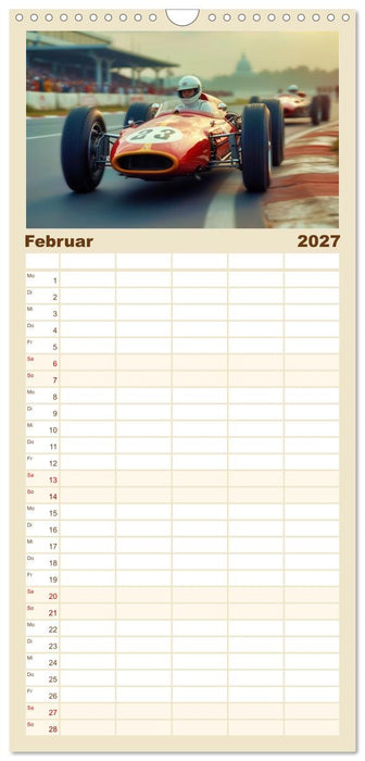 Formel 1 in den sechziger Jahren (CALVENDO Familienplaner 2027)