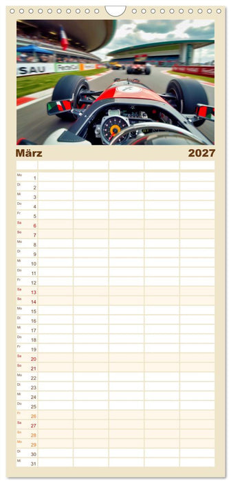 Formel 1 in den sechziger Jahren (CALVENDO Familienplaner 2027)