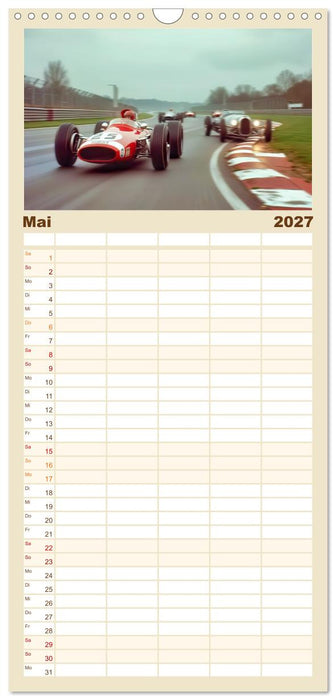 Formel 1 in den sechziger Jahren (CALVENDO Familienplaner 2027)