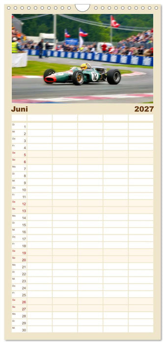 Formel 1 in den sechziger Jahren (CALVENDO Familienplaner 2027)