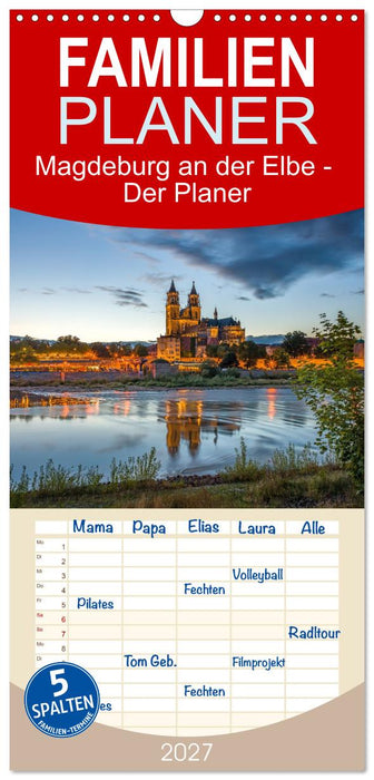 Magdeburg an der Elbe - Der Planer (CALVENDO Familienplaner 2027)