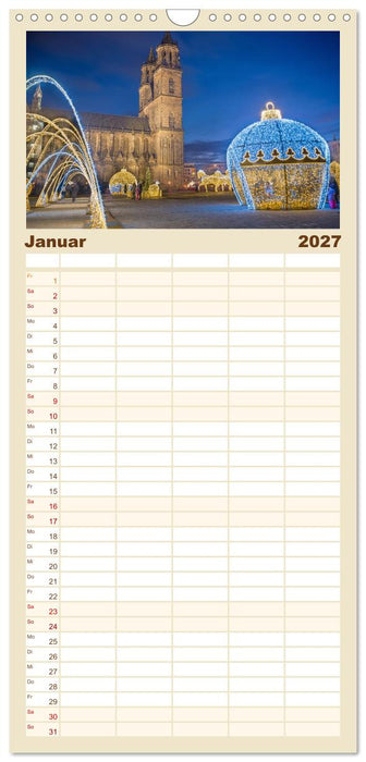 Magdeburg an der Elbe - Der Planer (CALVENDO Familienplaner 2027)