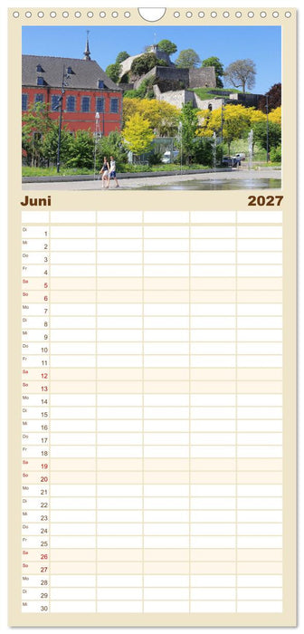 Malerisches Belgien - Stippvisiten in Verviers, Huy, Namur (CALVENDO Familienplaner 2027)