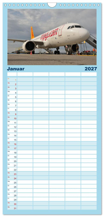 Ein Jahr in der Welt der Luftfahrt (CALVENDO Familienplaner 2027)