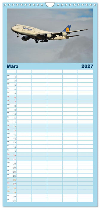 Ein Jahr in der Welt der Luftfahrt (CALVENDO Familienplaner 2027)