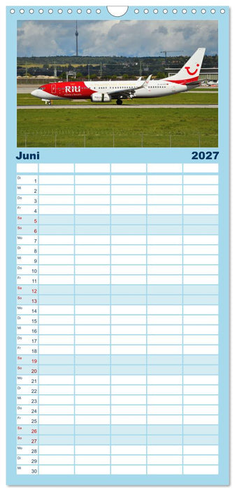 Ein Jahr in der Welt der Luftfahrt (CALVENDO Familienplaner 2027)