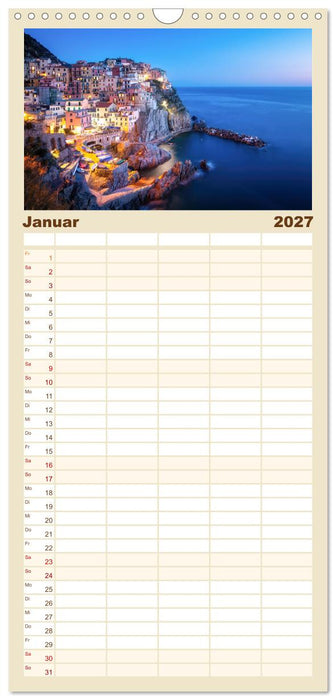 Land. Licht. Meer. (CALVENDO Familienplaner 2027)