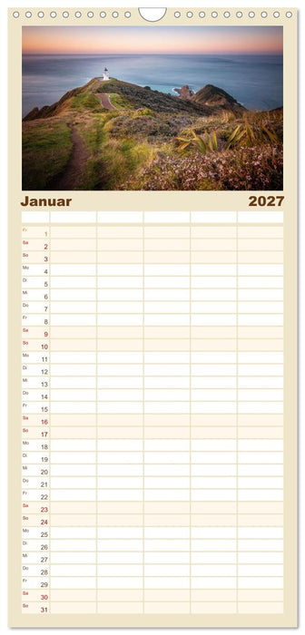 Natürlich Neuseeland (CALVENDO Familienplaner 2027)