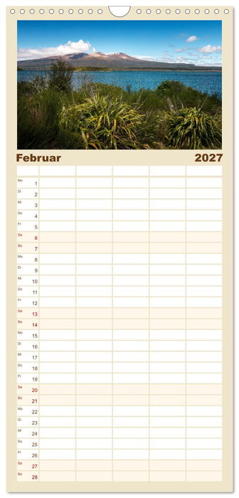 Natürlich Neuseeland (CALVENDO Familienplaner 2027)