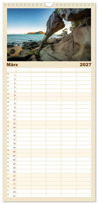 Natürlich Neuseeland (CALVENDO Familienplaner 2027)