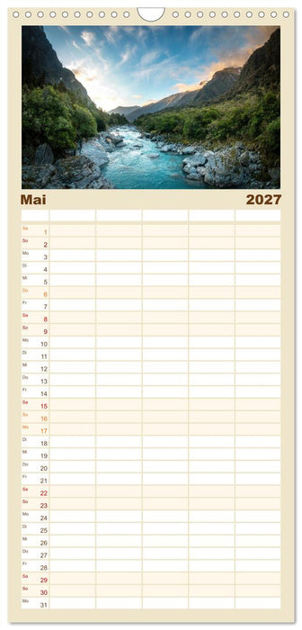 Natürlich Neuseeland (CALVENDO Familienplaner 2027)