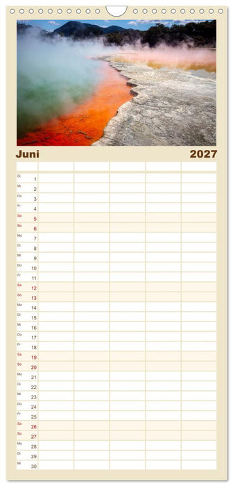 Natürlich Neuseeland (CALVENDO Familienplaner 2027)