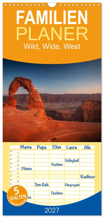 Wild, Wide, West (CALVENDO Familienplaner 2027)