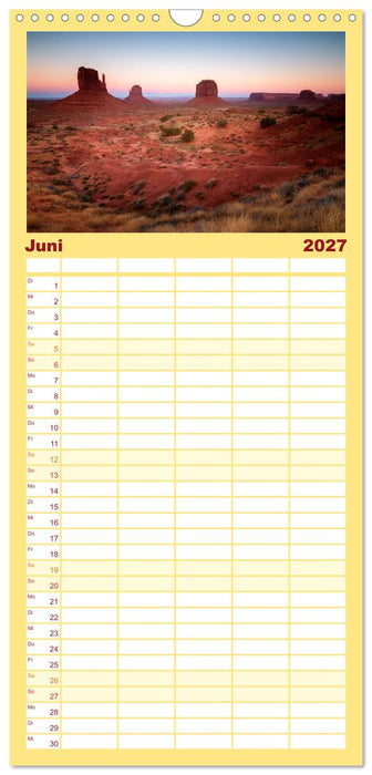 Wild, Wide, West (CALVENDO Familienplaner 2027)