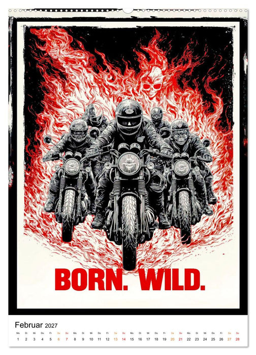 Phantom Bikers - Born Wild (CALVENDO Wandkalender 2027)