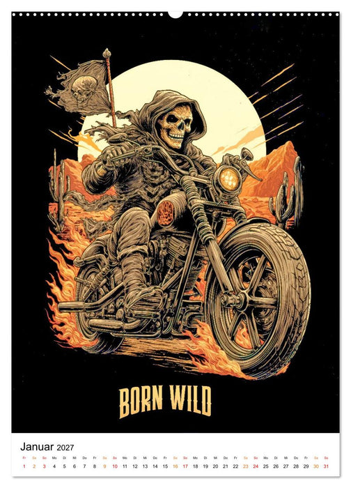 Phantom Bikers - Born Wild (CALVENDO Premium Wandkalender 2027)