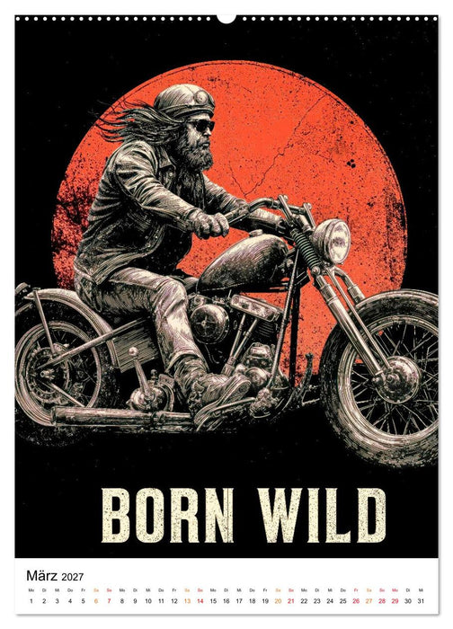 Phantom Bikers - Born Wild (CALVENDO Premium Wandkalender 2027)