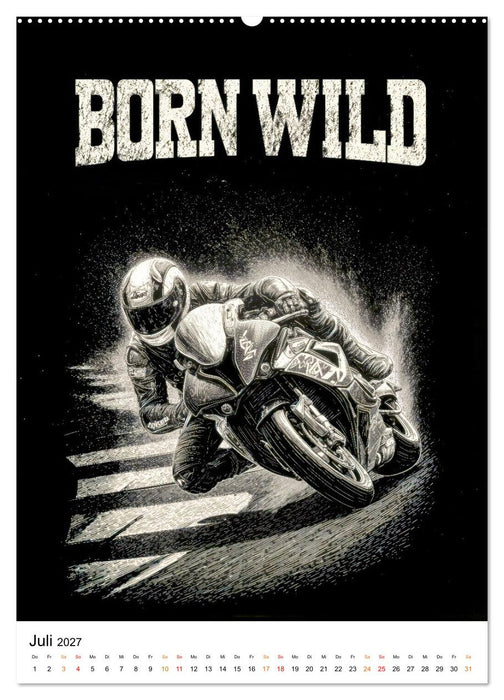 Phantom Bikers - Born Wild (CALVENDO Premium Wandkalender 2027)