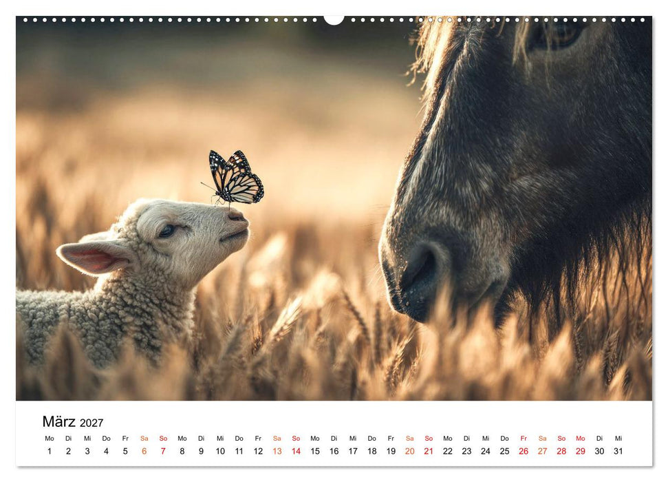 Beste Freunde - ein tierisch buntes Miteinander (CALVENDO Wandkalender 2027)