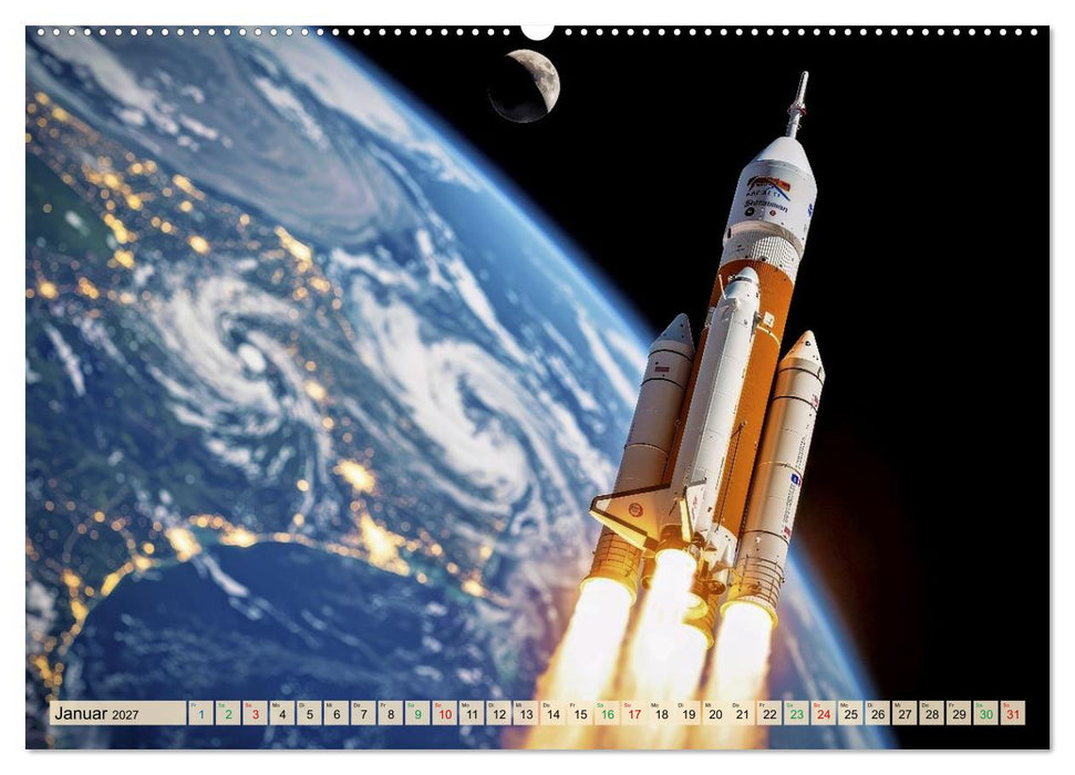 Mond Mission (CALVENDO Premium Wandkalender 2027)