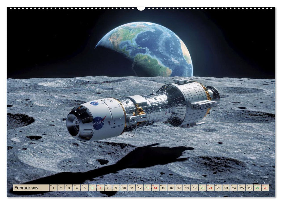 Mond Mission (CALVENDO Premium Wandkalender 2027)