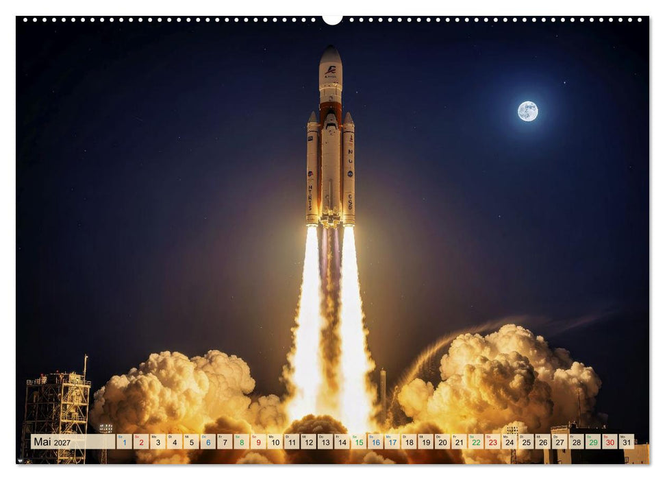 Mond Mission (CALVENDO Premium Wandkalender 2027)
