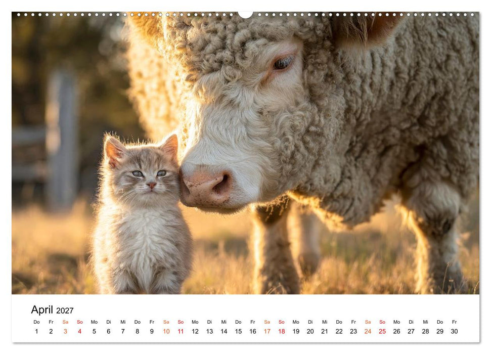 Beste Freunde - ein tierisch buntes Miteinander (CALVENDO Premium Wandkalender 2027)