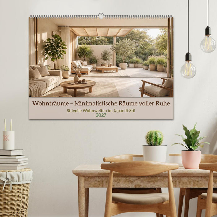 Wohnträume – Minimalistische Räume voller Ruhe (CALVENDO Wandkalender 2027)