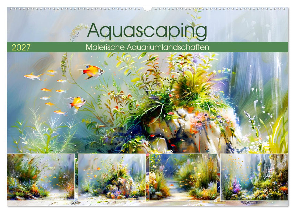 Aquascaping. Malerische Aquariumlandschaften (CALVENDO Wandkalender 2027)