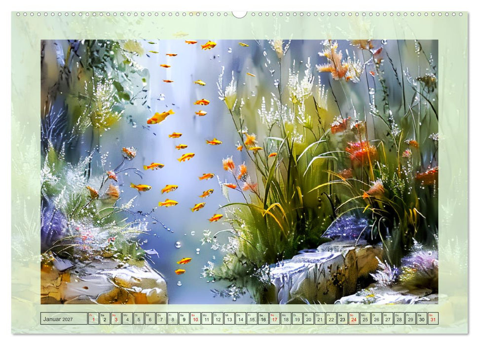 Aquascaping. Malerische Aquariumlandschaften (CALVENDO Wandkalender 2027)