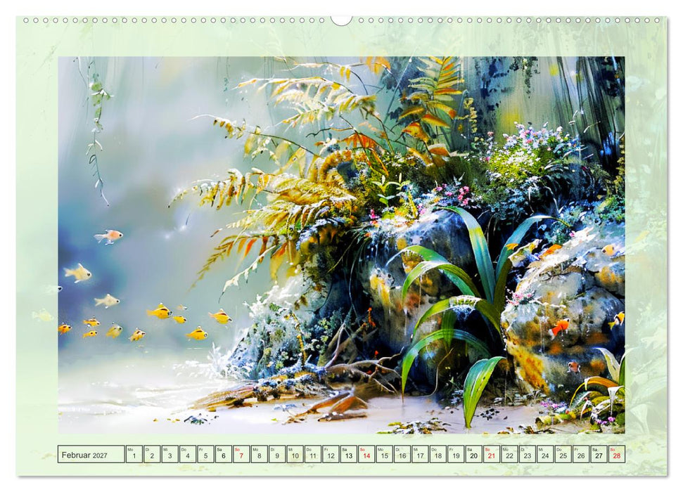 Aquascaping. Malerische Aquariumlandschaften (CALVENDO Wandkalender 2027)