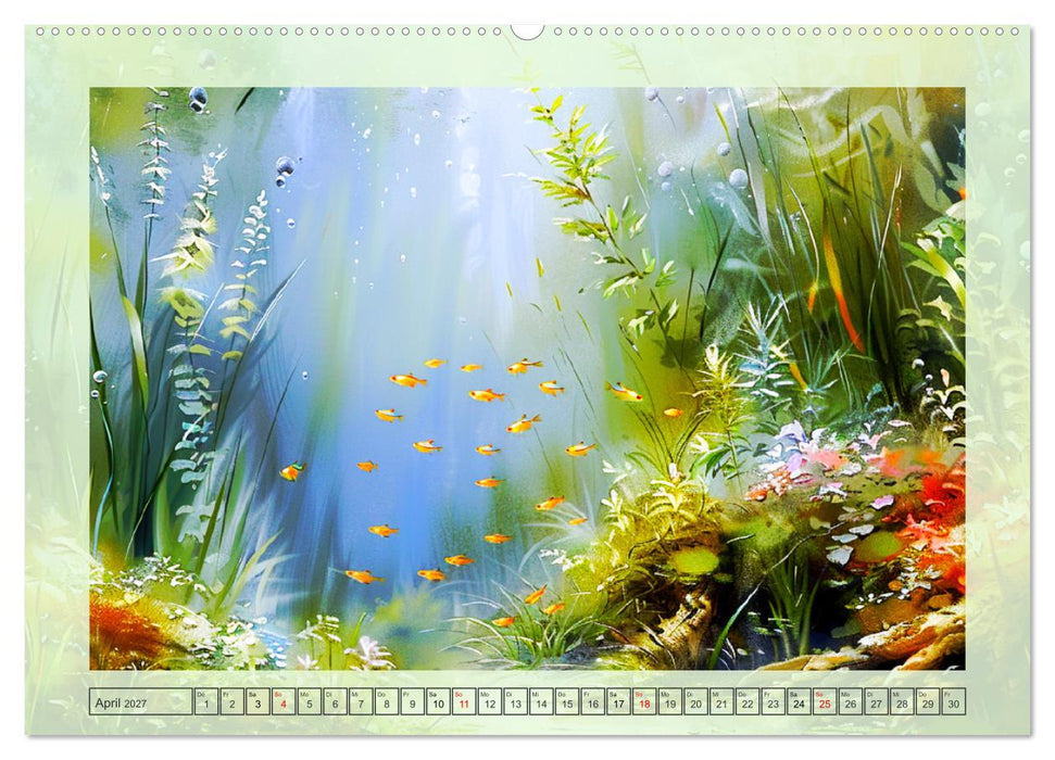 Aquascaping. Malerische Aquariumlandschaften (CALVENDO Premium Wandkalender 2027)