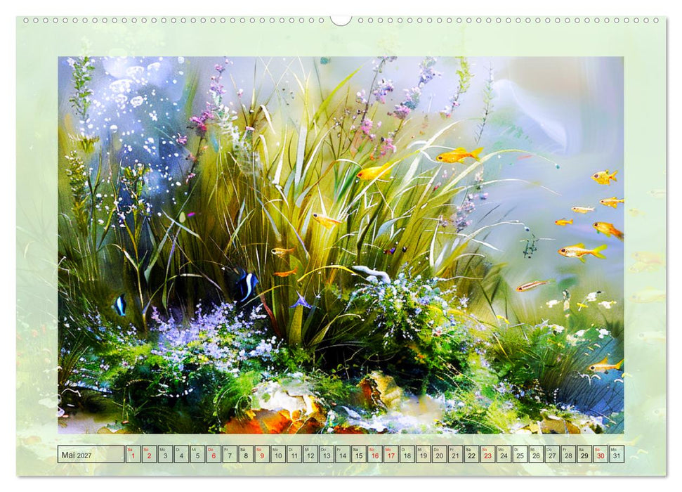 Aquascaping. Malerische Aquariumlandschaften (CALVENDO Premium Wandkalender 2027)