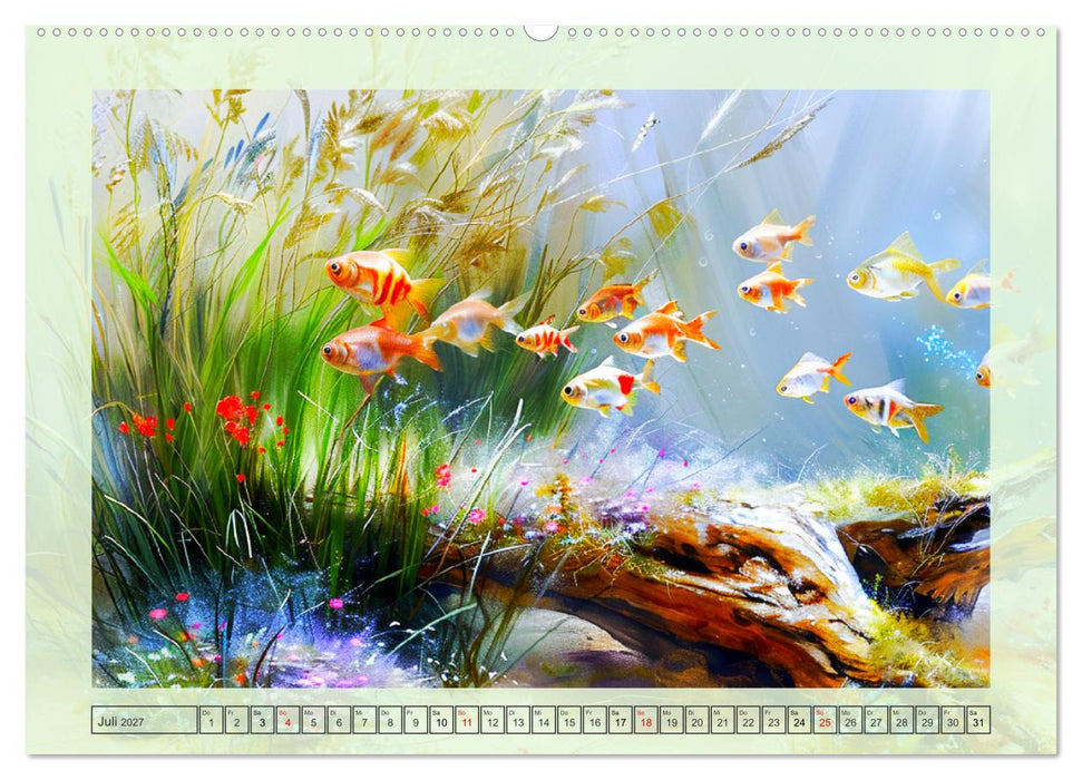 Aquascaping. Malerische Aquariumlandschaften (CALVENDO Premium Wandkalender 2027)