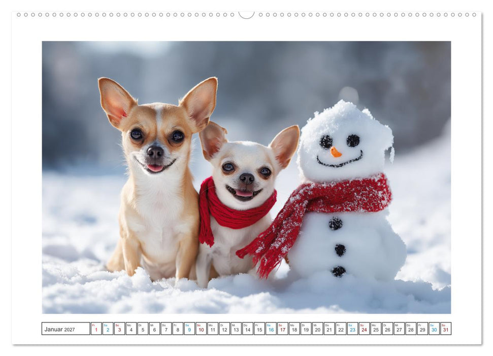 Chihuahua Glücksmomente (CALVENDO Wandkalender 2027)