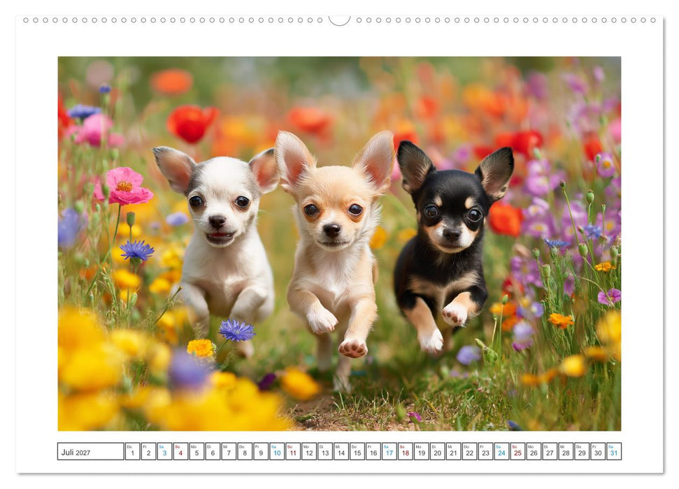 Chihuahua Glücksmomente (CALVENDO Premium Wandkalender 2027)