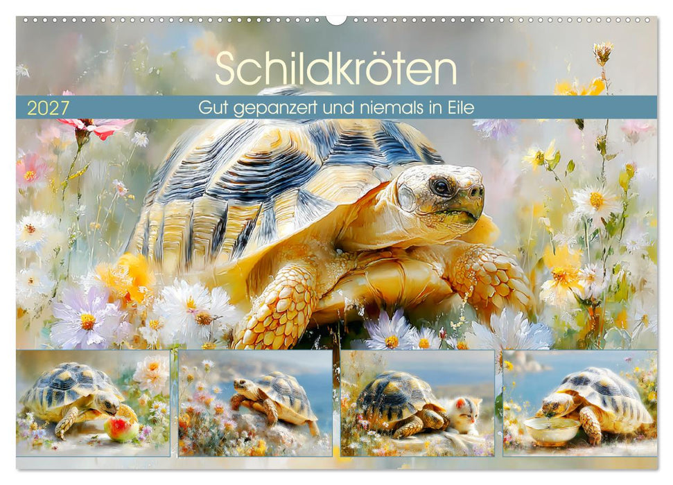 Schildkröten. Gut gepanzert und niemals in Eile (CALVENDO Wandkalender 2027)