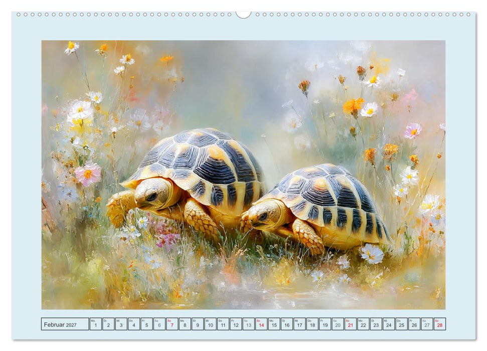 Schildkröten. Gut gepanzert und niemals in Eile (CALVENDO Wandkalender 2027)