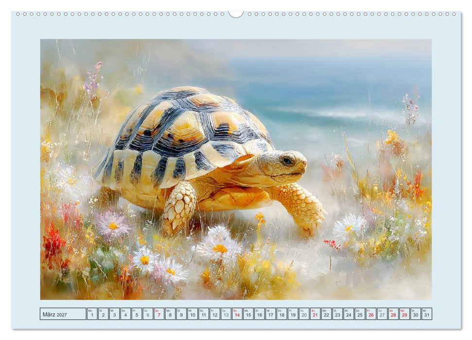 Schildkröten. Gut gepanzert und niemals in Eile (CALVENDO Wandkalender 2027)