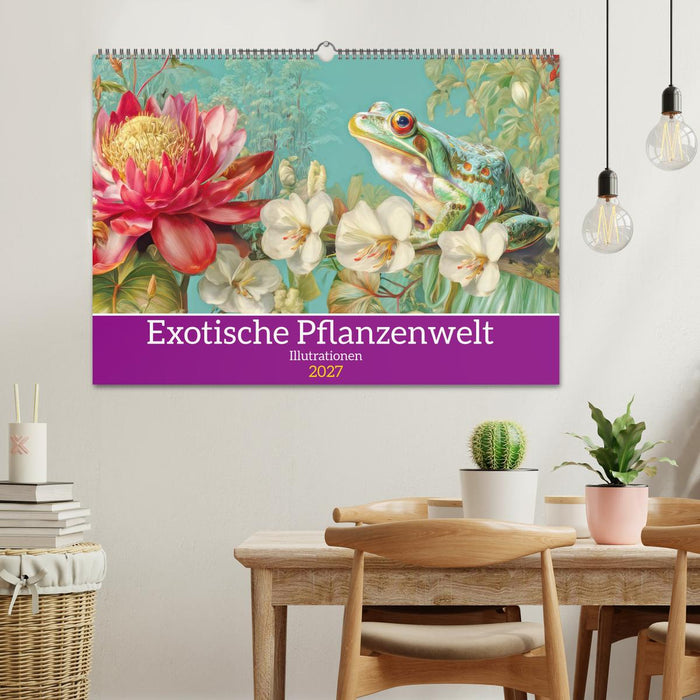 Exotische Pflanzenwelt - Illustrationen (CALVENDO Wandkalender 2027)