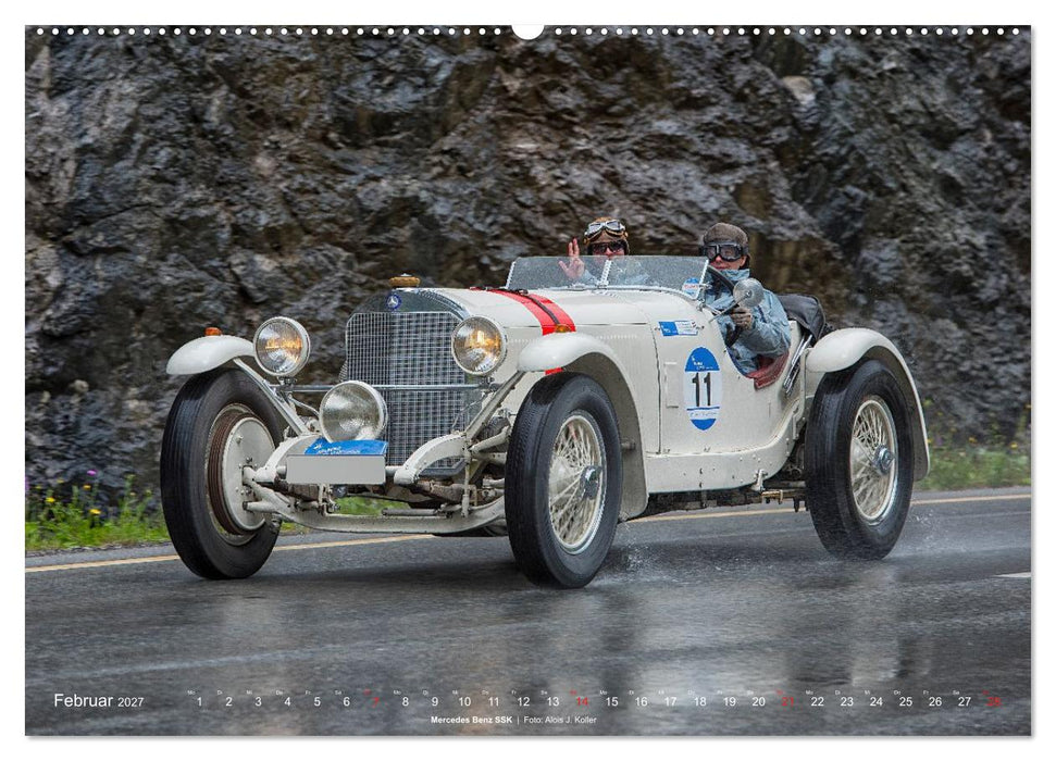 Classic Cars auf Alpenstrassen 2027 (CALVENDO Premium Wandkalender 2027)