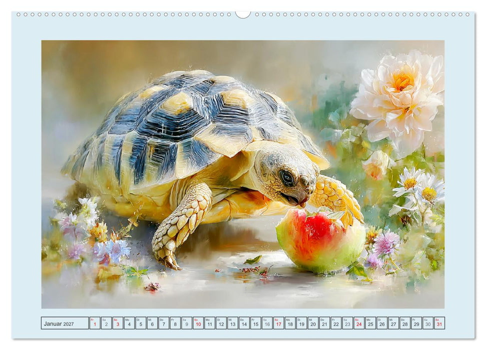 Schildkröten. Gut gepanzert und niemals in Eile (CALVENDO Premium Wandkalender 2027)
