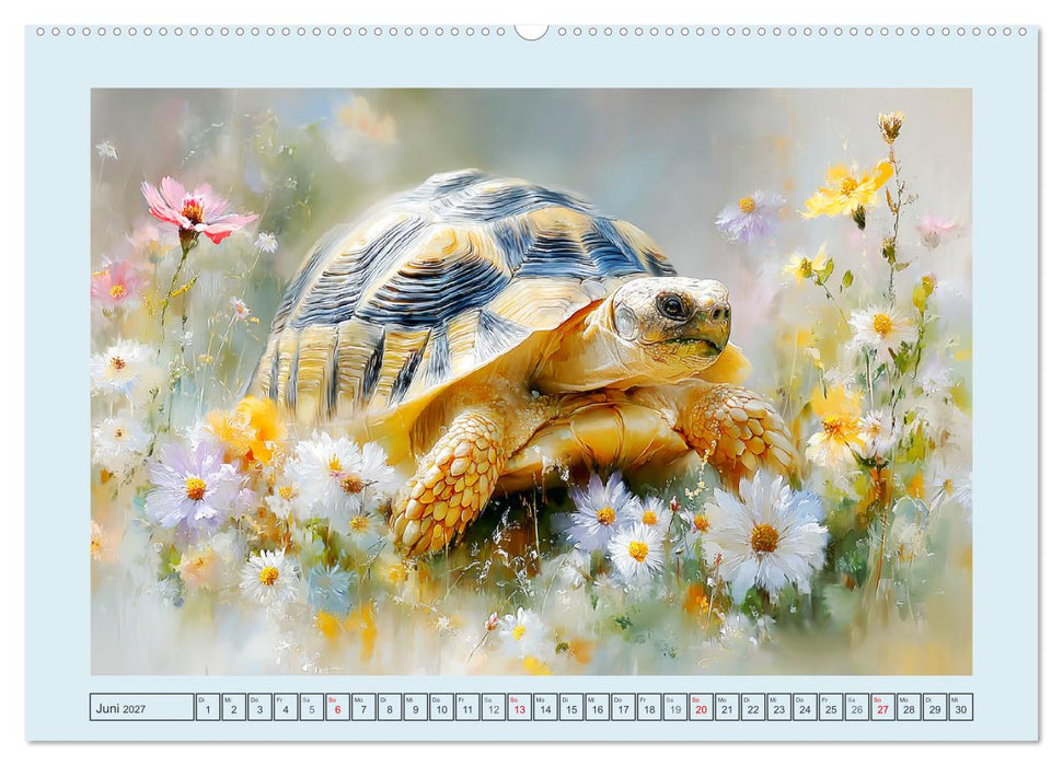 Schildkröten. Gut gepanzert und niemals in Eile (CALVENDO Premium Wandkalender 2027)