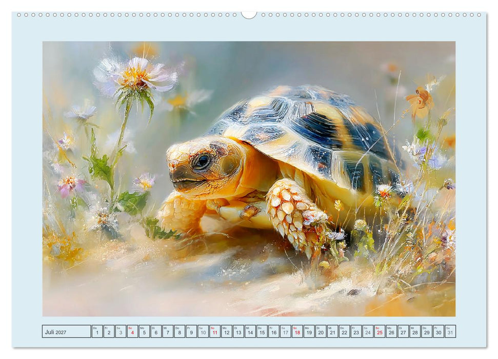 Schildkröten. Gut gepanzert und niemals in Eile (CALVENDO Premium Wandkalender 2027)