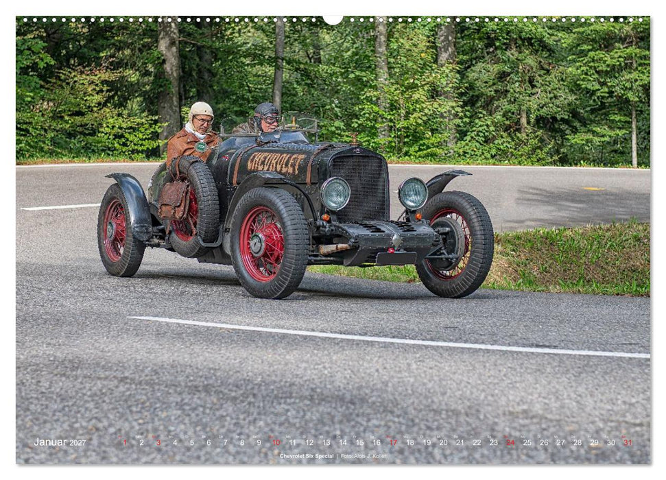 Classic Cars auf Alpenstrassen 2027 (CALVENDO Wandkalender 2027)