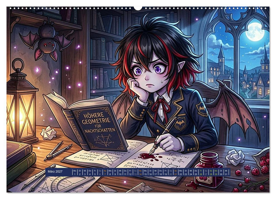 Vampir-Akademie: Mitternacht in der ersten Bankreihe (CALVENDO Premium Wandkalender 2027)